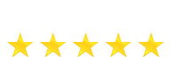 We're Rated 5 Stars